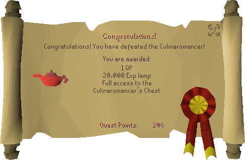 Recipe for Disaster (Defeating the Culinaromancer) reward scroll.png