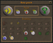 Rune pouch interface