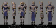 The final two models proposed in the Justiciar armour poll.