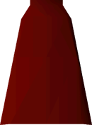 Red robe bottoms detail