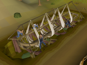 Fossil Island barge construction