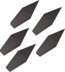 Iron javelin heads detail
