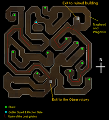 Observatory Dungeon map