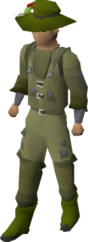 Angler's outfit equipped