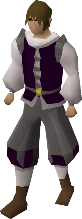 Black elegant clothing equipped
