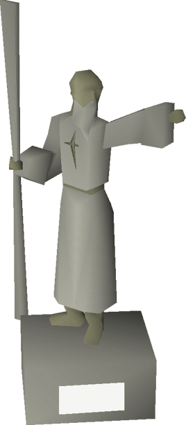 Large statue (Saradomin) built