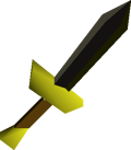 Black dagger detail