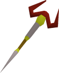 Zamorak staff detail