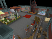 A display of updates from Old School's fifth year. Clockwise: The Grotesque Guardians, the Inferno, Dragon Slayer II, the world map and Fossil Island.