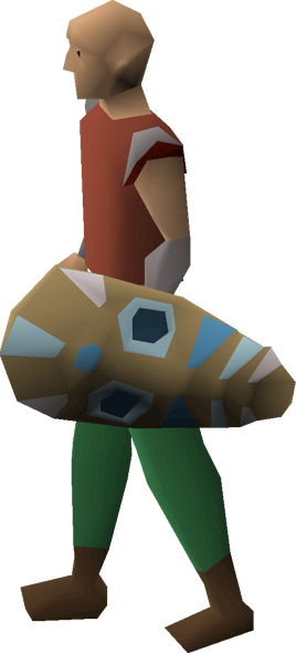 Broodoo shield (blue) equipped