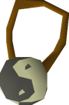 Yin yang amulet detail