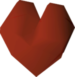 Heart crystal detail