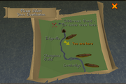 Locations for the canoes