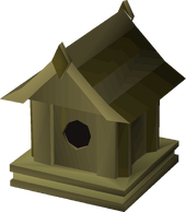 Willow bird house detail