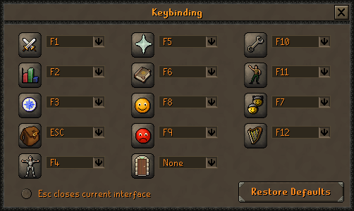 Mouse keys, RuneScape Wiki