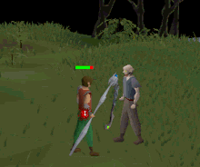 A player performs the Ivandis flail's special attack, Retainer.