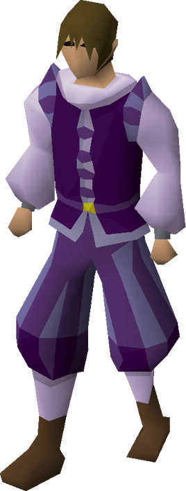 Purple elegant clothing (male) equipped