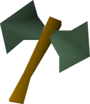 Adamant thrownaxe detail