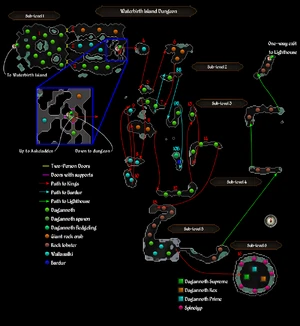 A map of the dungeon.