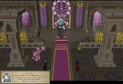 The vampyres meet with Lady Verzik Vitur.