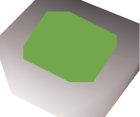 Jade amulet (u) detail