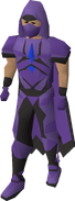 A player wearing the graceful outfit in the Arceuus House's colours.