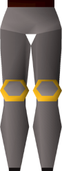 Steel platelegs (g) detail