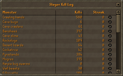 Slayer Kill Log