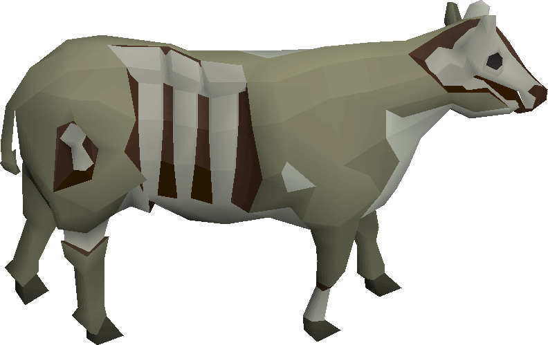 Old School Runescape Wiki - Runescape Cow, HD Png Download, free