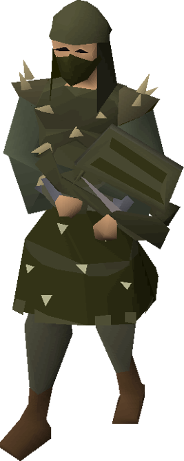 Karil's armour equipped