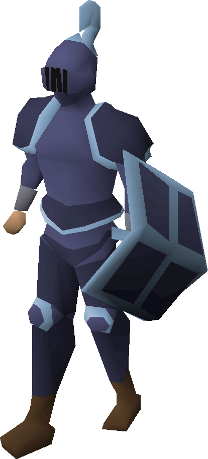 Mithril trimmed set (lg) | Old School RuneScape Wiki | Fandom