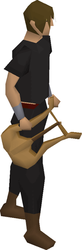 Lyre equipped