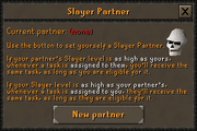 Slayer Partner interface