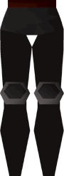 Black platelegs (t) detail