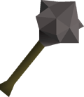 Iron mace detail