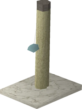 Oak scratching post built