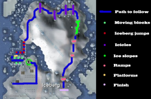 Penguin agility course map