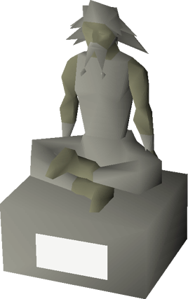 Large statue (Guthix) built