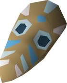 Tribal mask (blue) detail