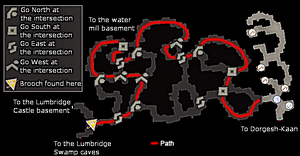 A map of the tunnels.