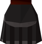 Black plateskirt (t) detail