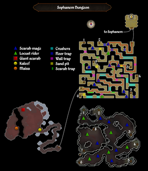 Sophanem dungeon map