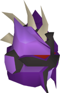 Purple slayer helmet detail