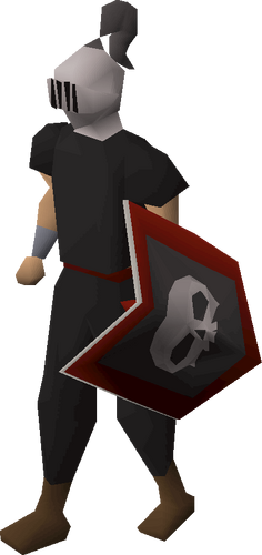 Heraldic helm (Skull) equipped