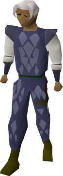 Blue d'hide armour equipped.png