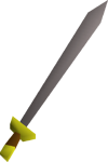 Steel sword detail