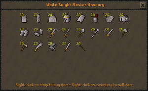 White Knight Master Armoury