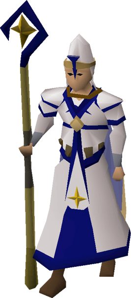 Saradomin vestments equipped