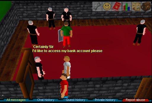 A few screenshots of Open RuneScape Classic (ORSC) played via the