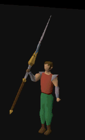 A player using the staff of the light's special attack, Power of Light.